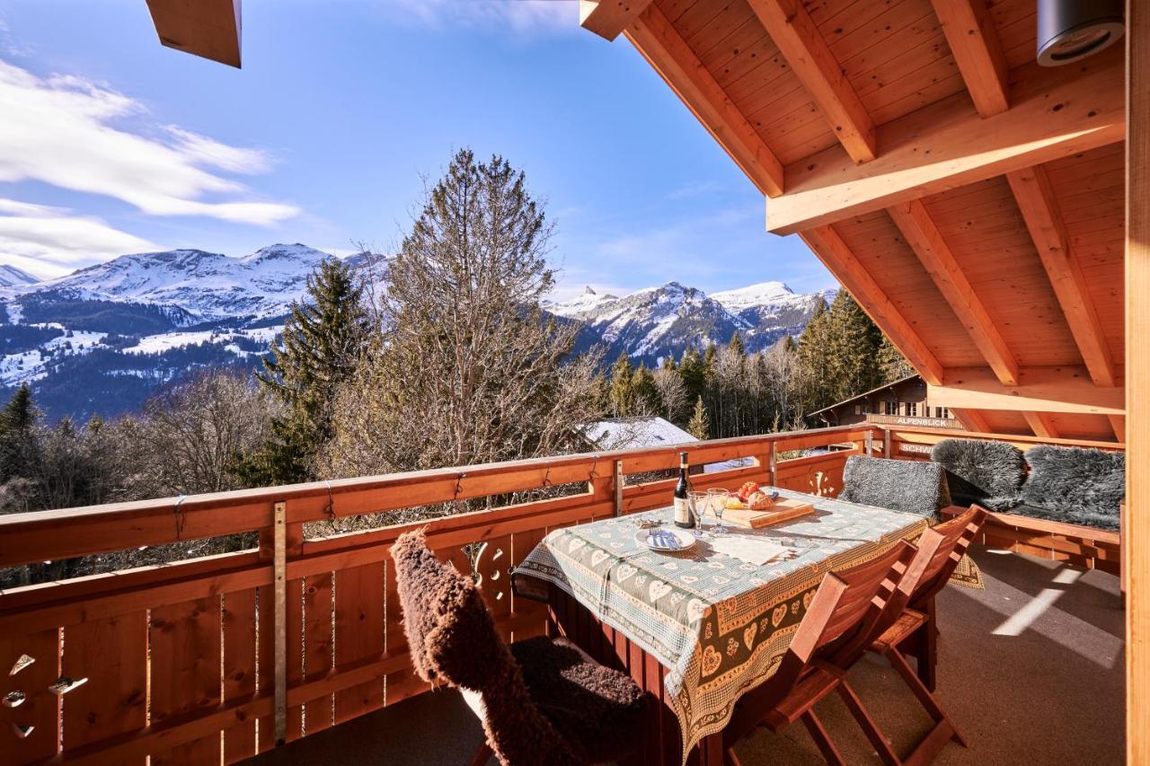 Chalet Bergfrieden Penthouse Wengen Exterior photo