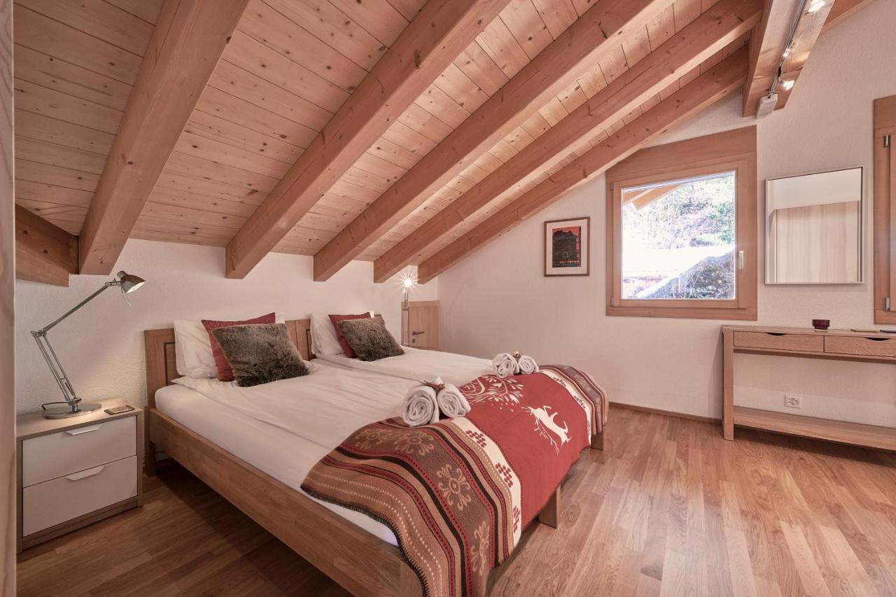 Chalet Bergfrieden Penthouse Wengen Exterior photo